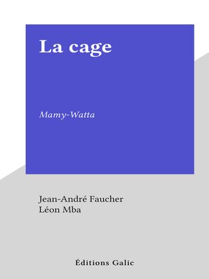 cover image of La cage